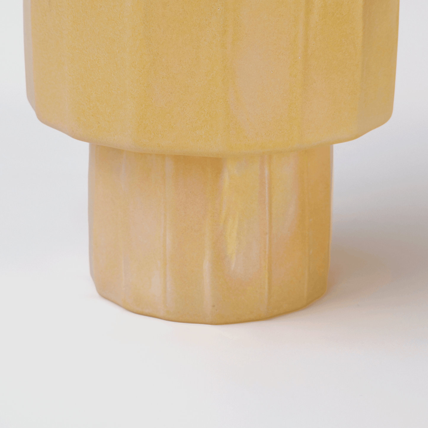 Handblown Glass Amber Column Vase – 24cm - VASCAPE