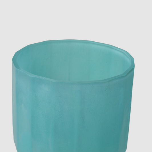 Handblown Glass Aqua Column Vase – 38cm - VASCAPE