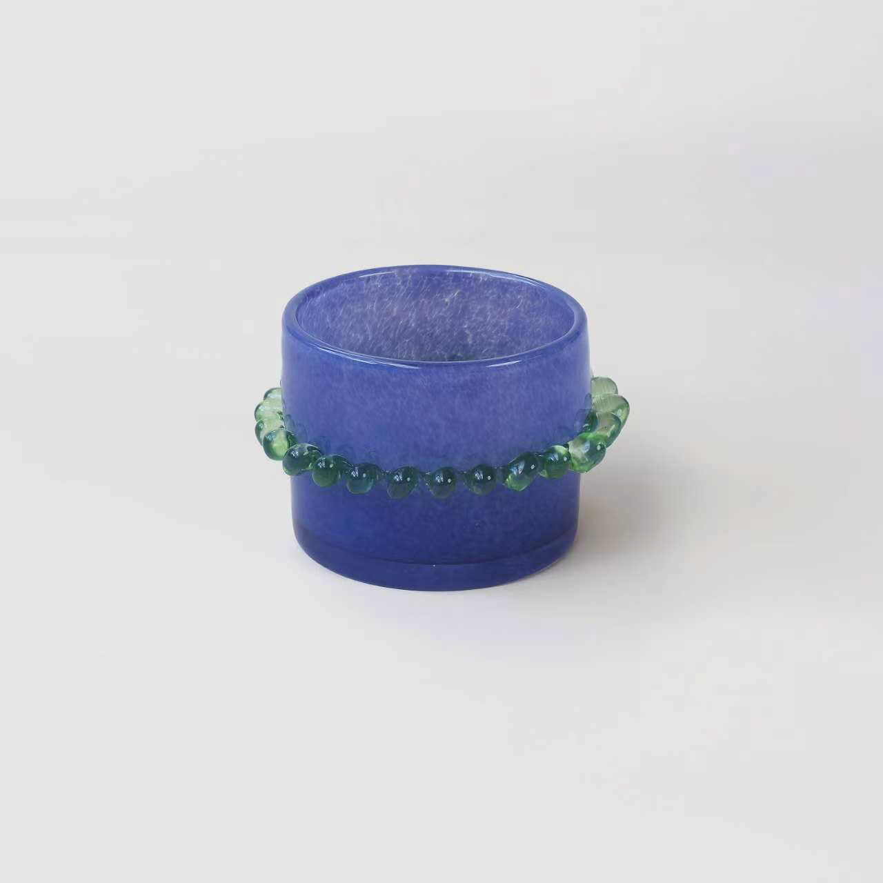 Handblown Glass Azure Orbit Vase – 9cm - VASCAPE