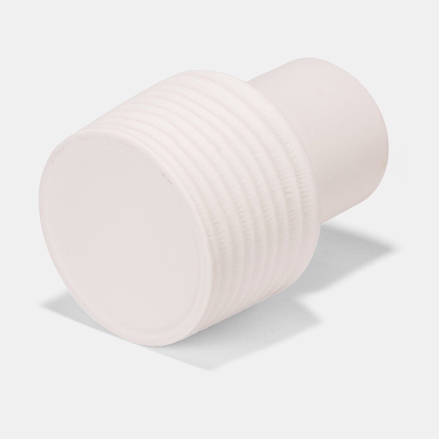 Frosted White Ceramic Wave Vase – 19cm - VASCAPE