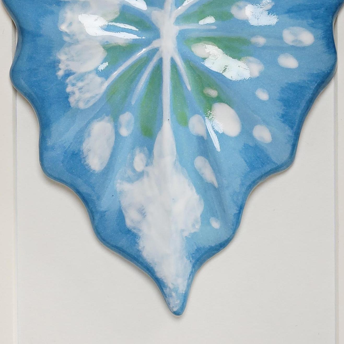 Handmade Framed Ceramic Leaf Decor 03 – H17cm