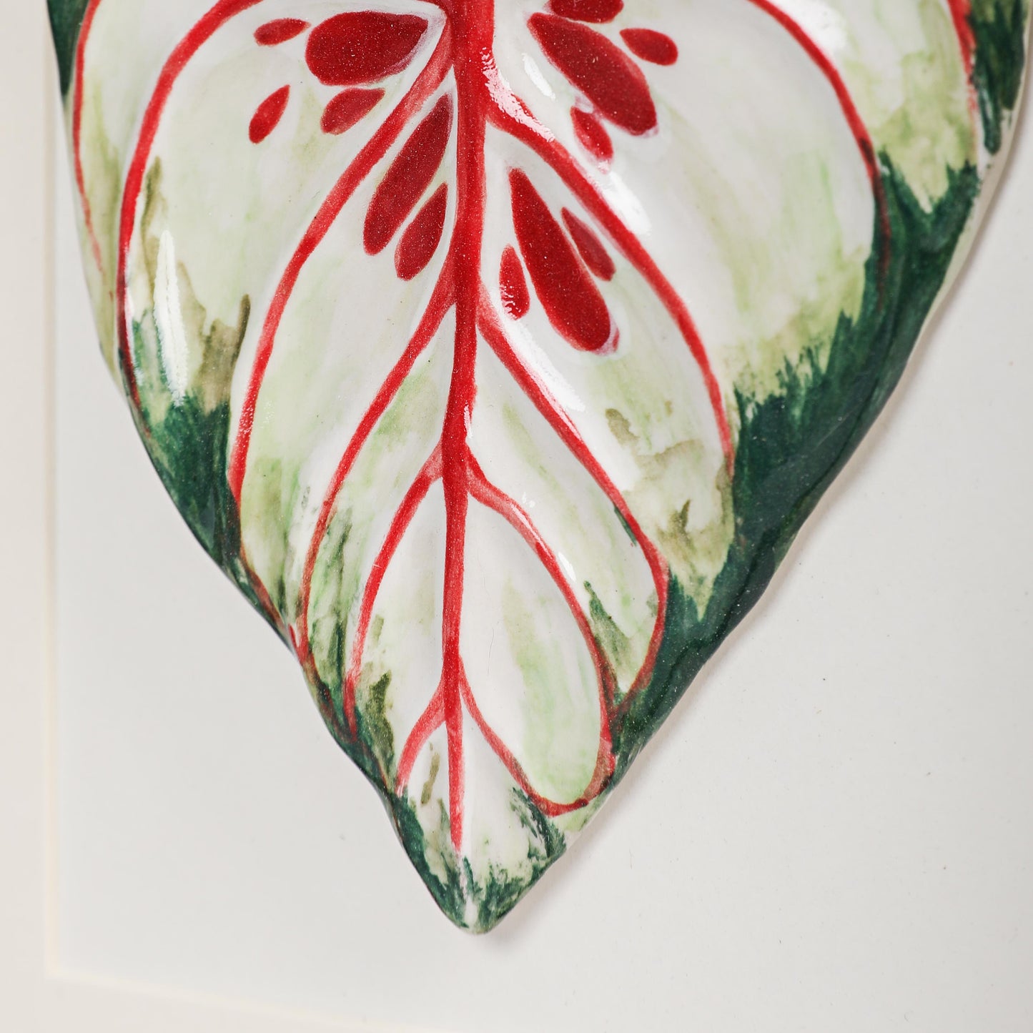 Handmade Framed Ceramic Leaf Decor 10 – H22cm