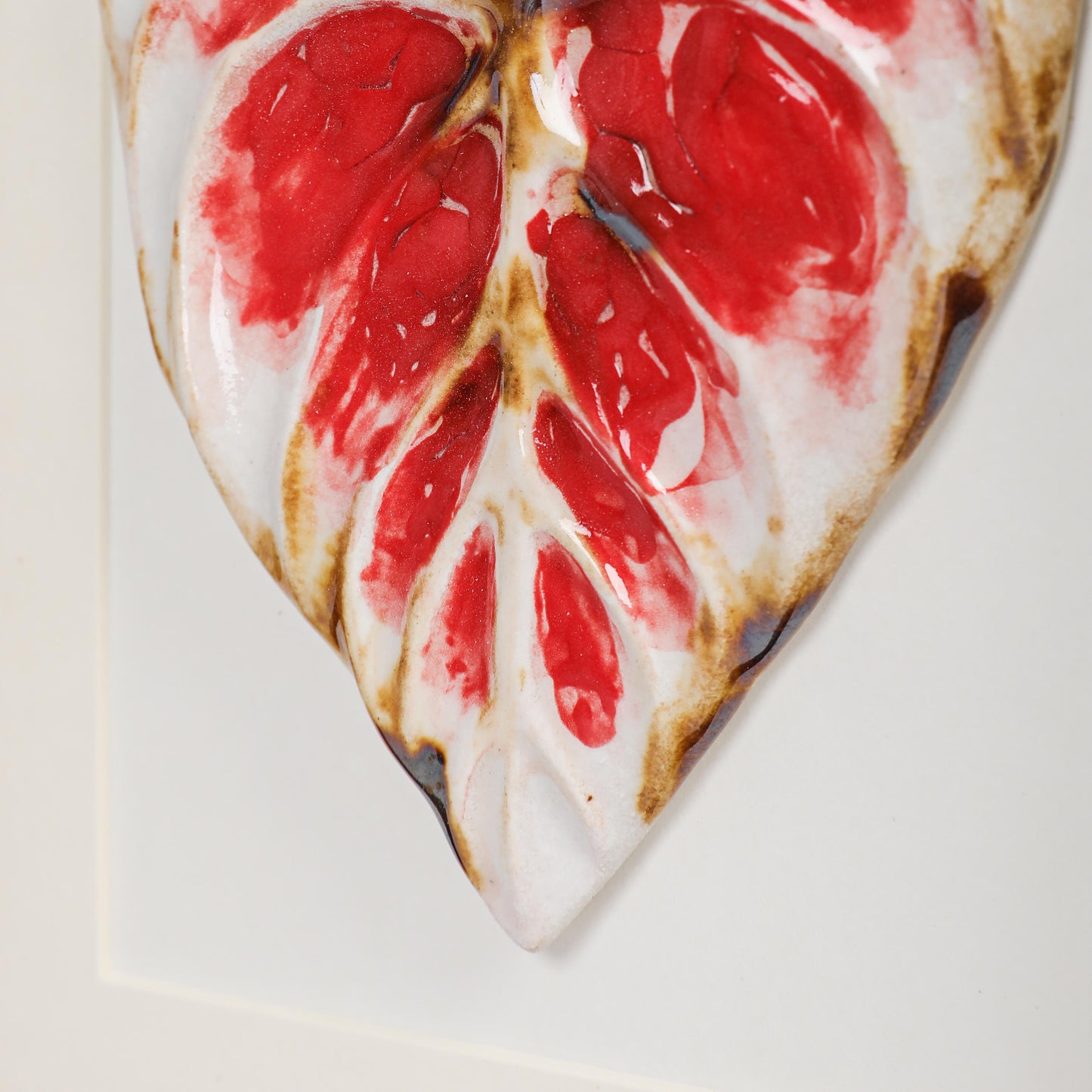 Handmade Framed Ceramic Leaf Decor 12 – H22cm