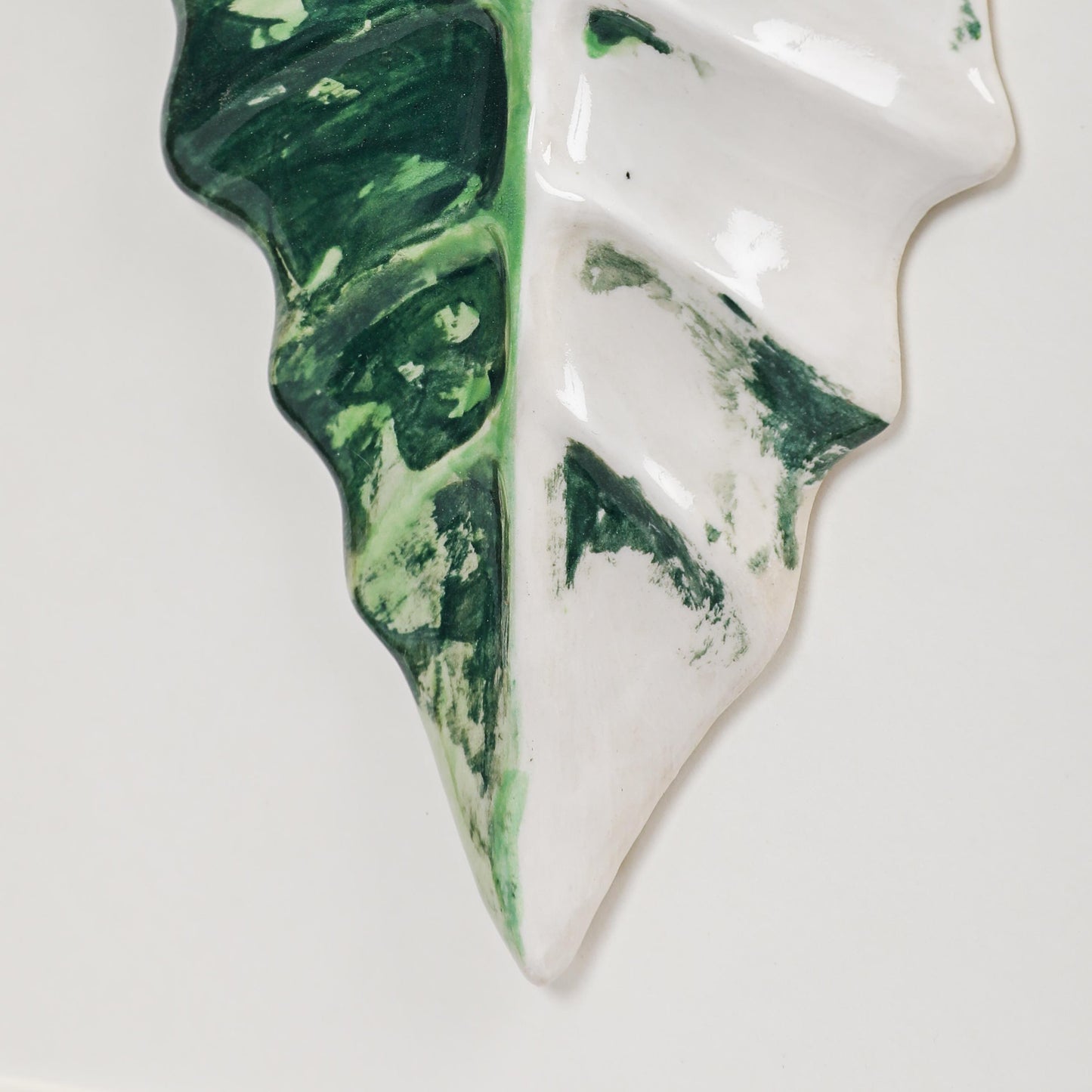 Handmade Framed Ceramic Leaf Decor 16 – H27cm