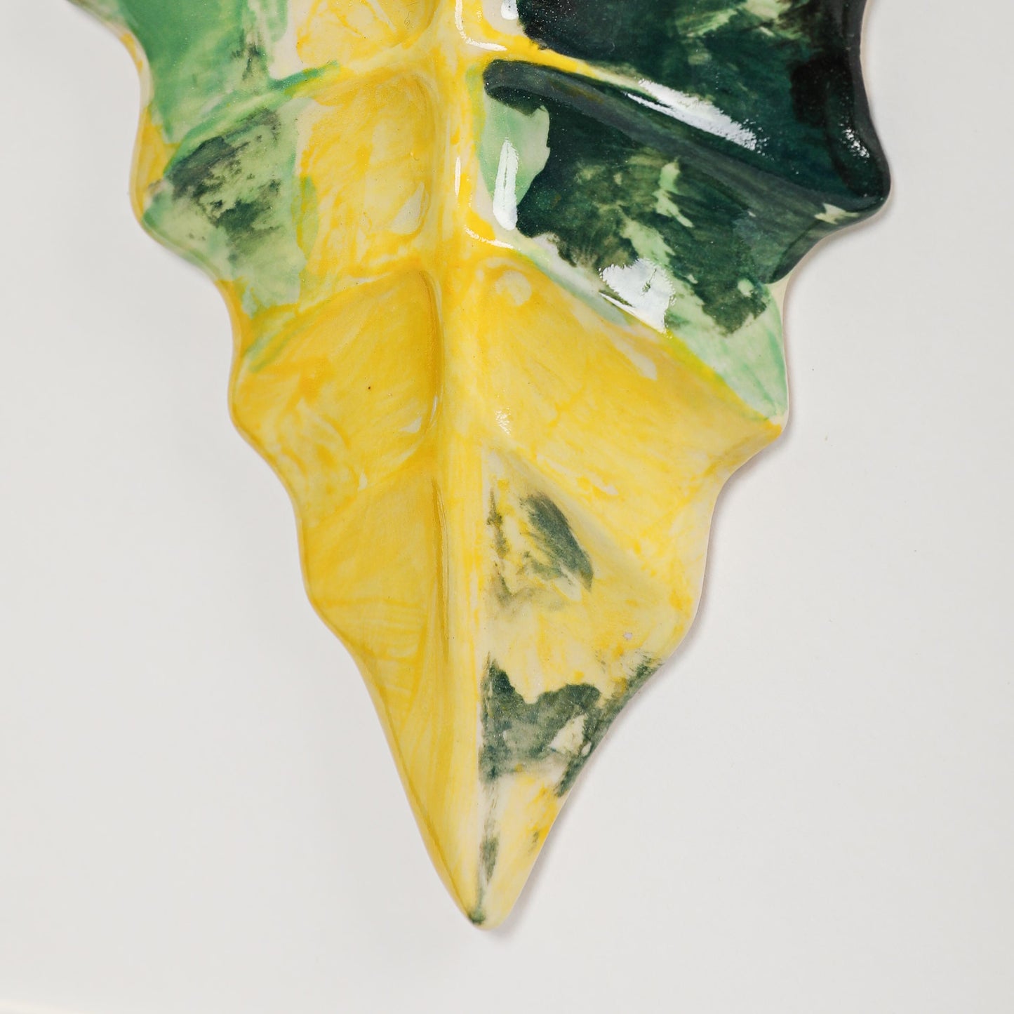 Handmade Framed Ceramic Leaf Decor 18 – H27cm