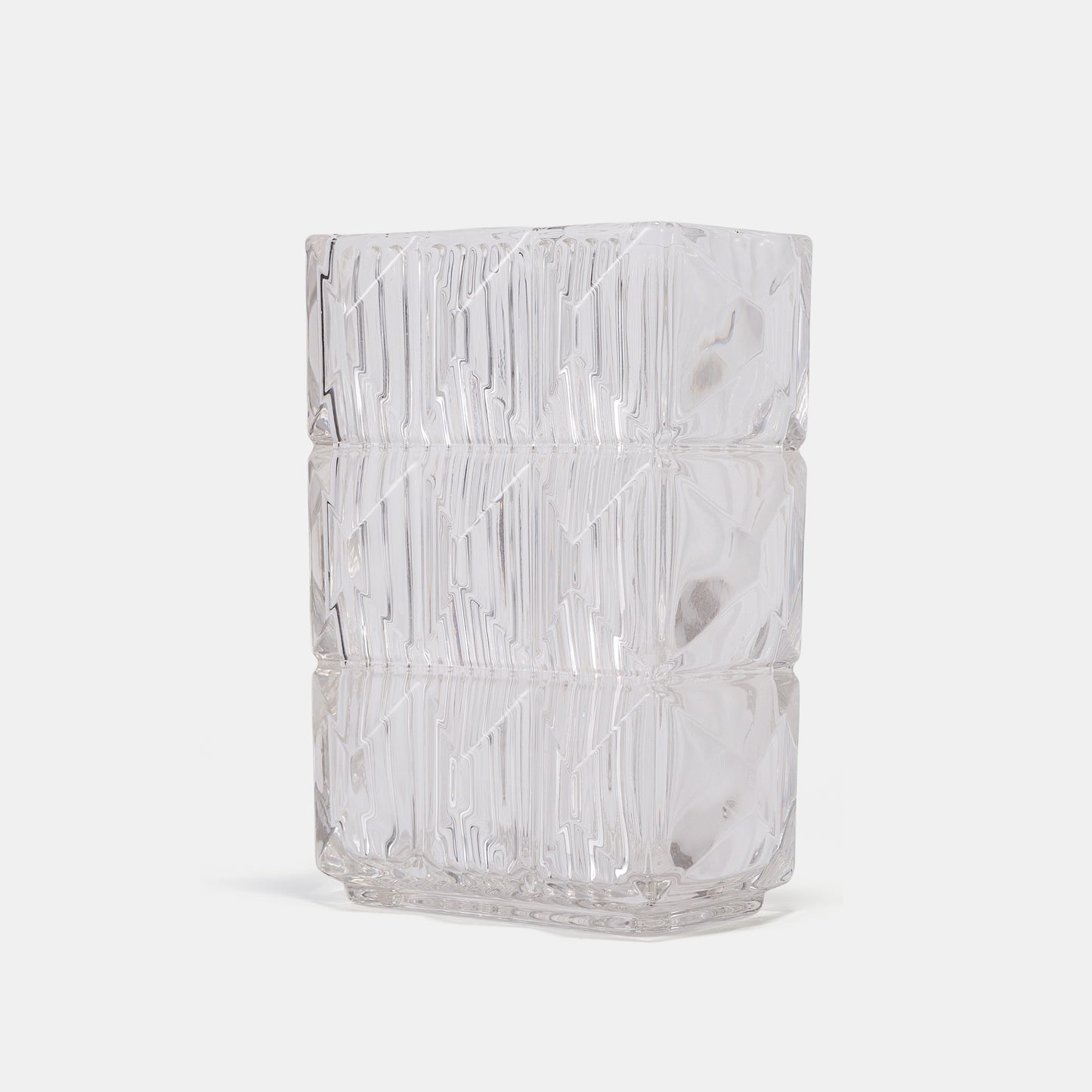 clear rectangular glass vase minimalist décor
