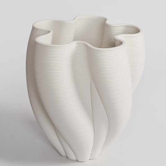 3D-Printed Ceramic Sculptural Vase – 30cm