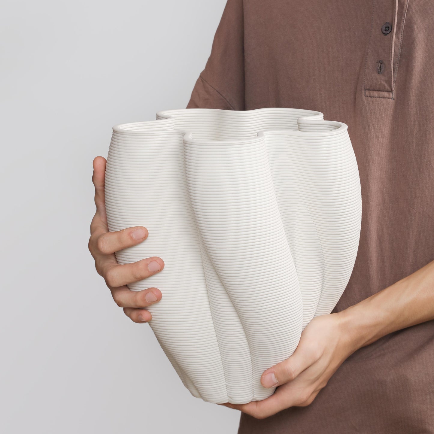 3D-Printed Ceramic Sculptural Vase – 30cm