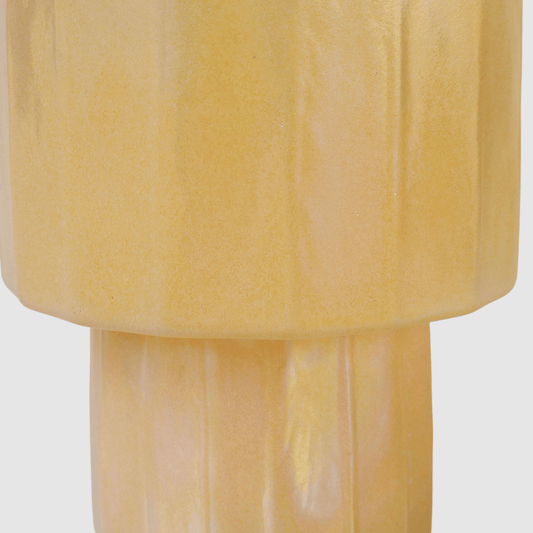 Handblown Glass Amber Column Vase – 24cm - VASCAPE