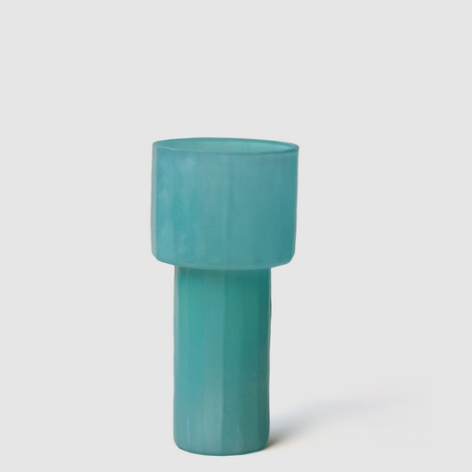 Aqua Column Vase