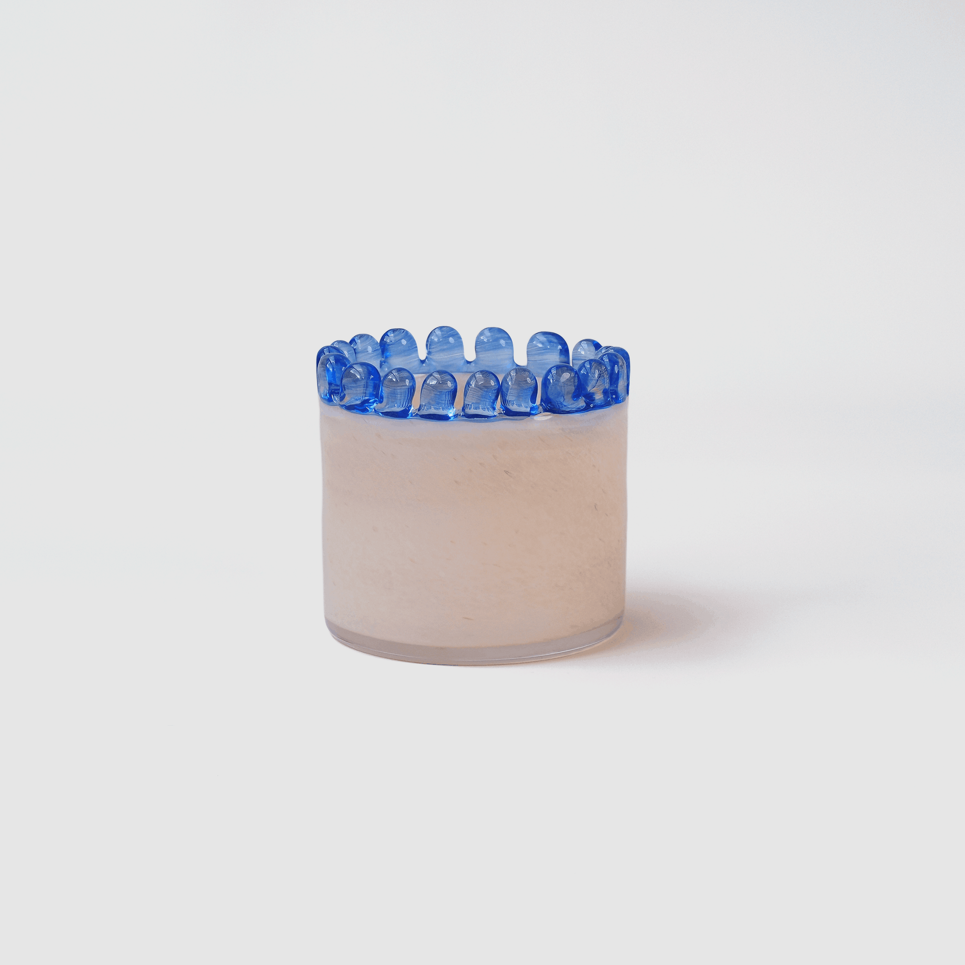 Handblown Glass Azure Crown Vase – 10cm - VASCAPE