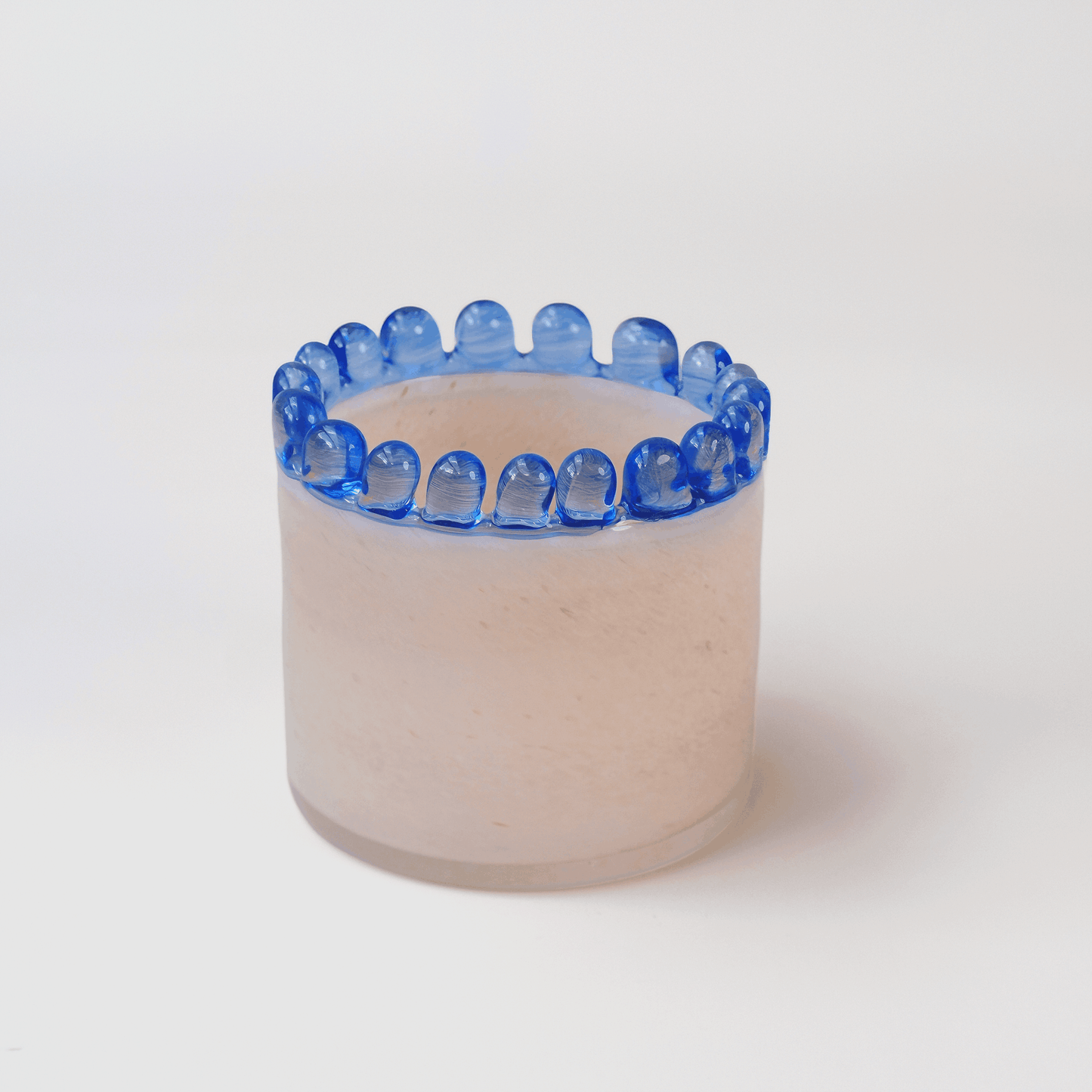 Handblown Glass Azure Crown Vase – 10cm - VASCAPE