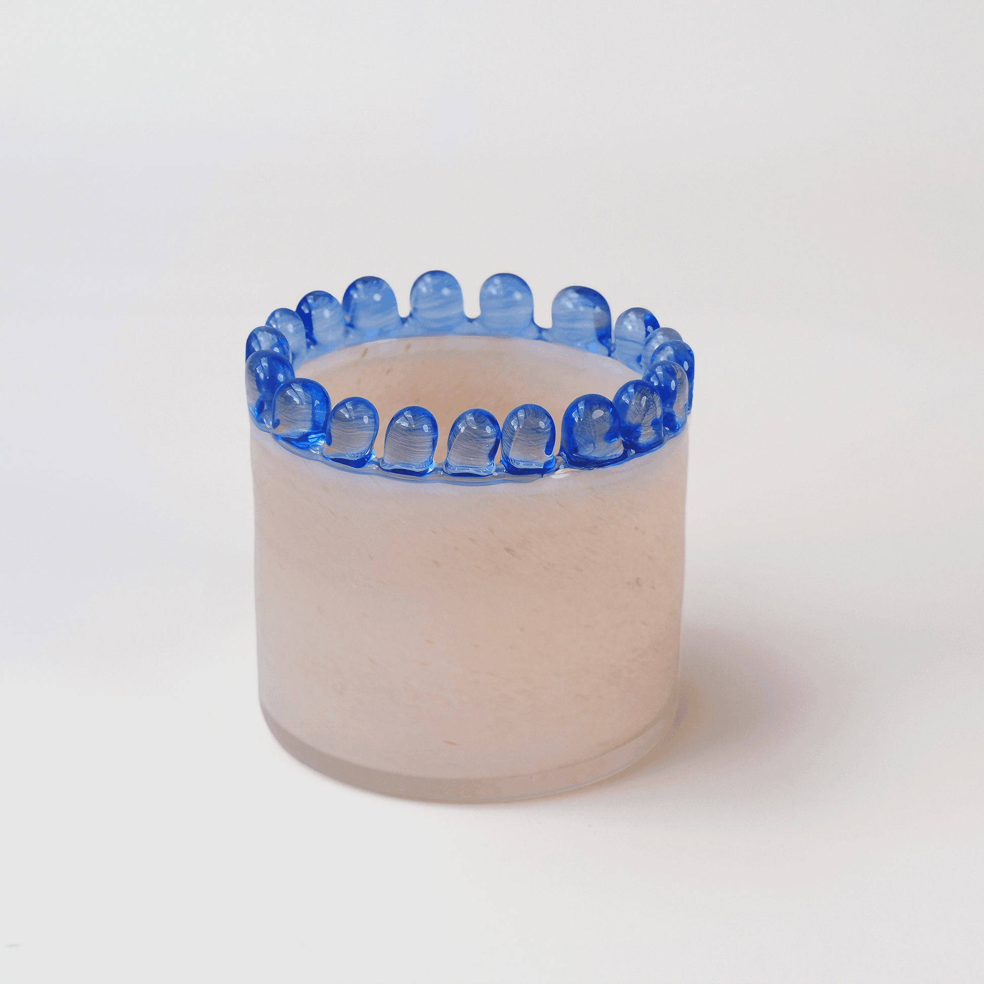 Handblown Glass Azure Crown Vase – 10cm - VASCAPE