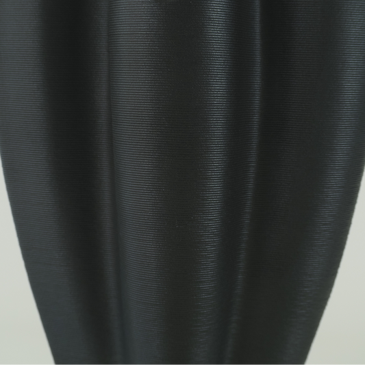 Black 3D-Printed Petal Crest Vase