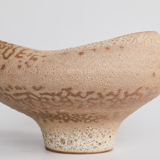 Handcrafted Ceramic Earth Tide Bowl – 32cm