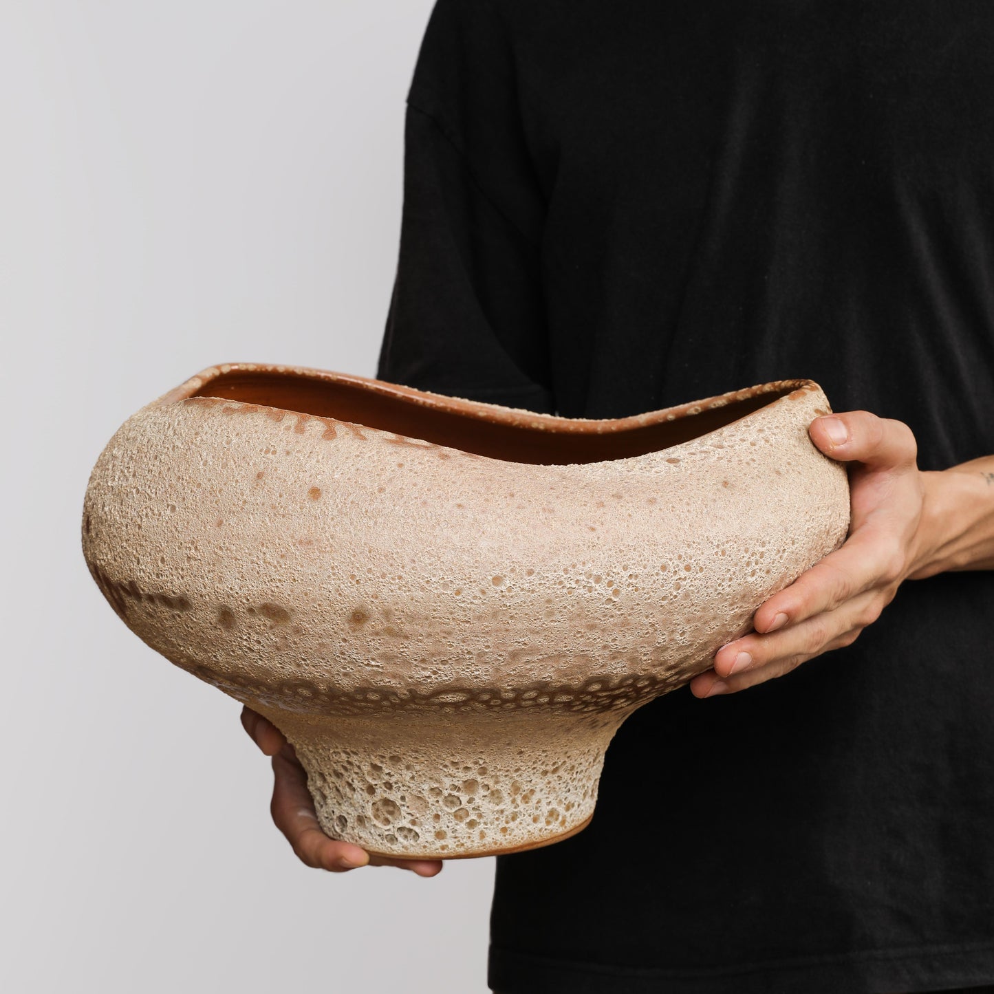 Handcrafted Ceramic Earth Tide Bowl – 32cm