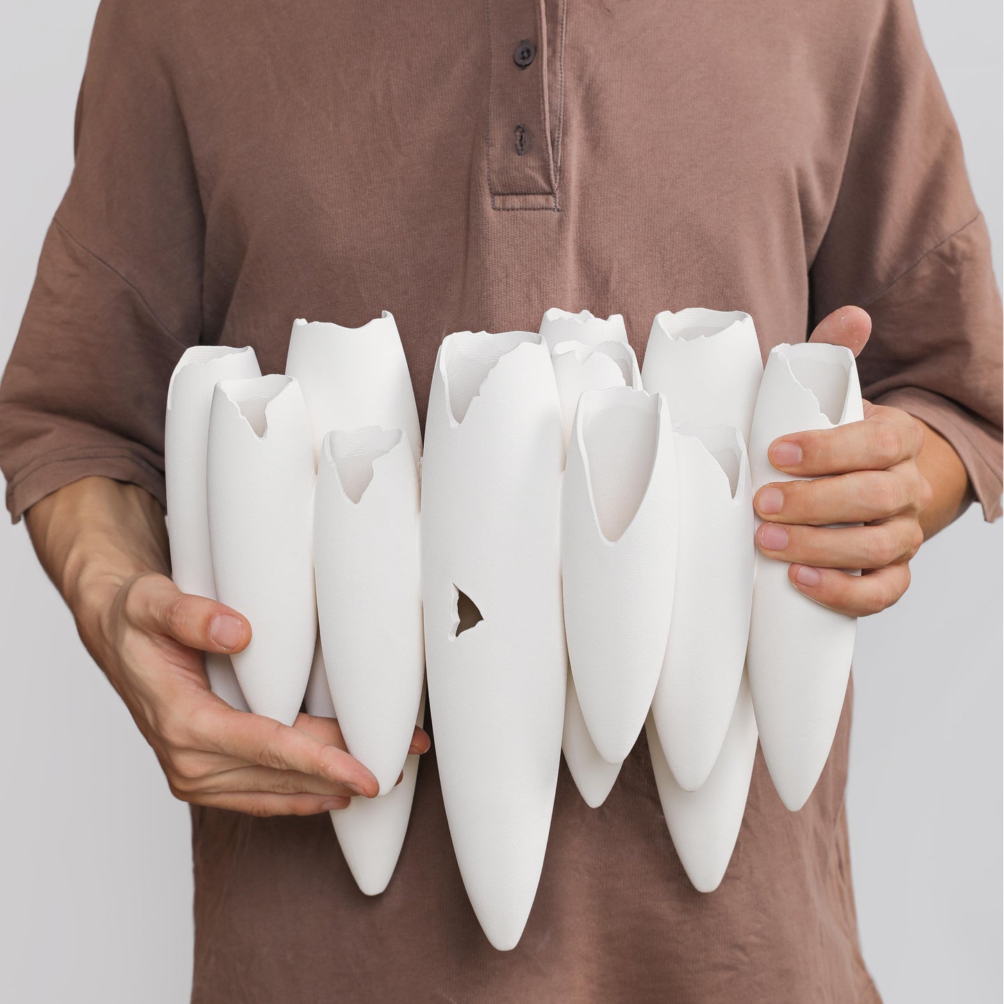 Hand-finished Ceramic Colony Vase – 30.5cm