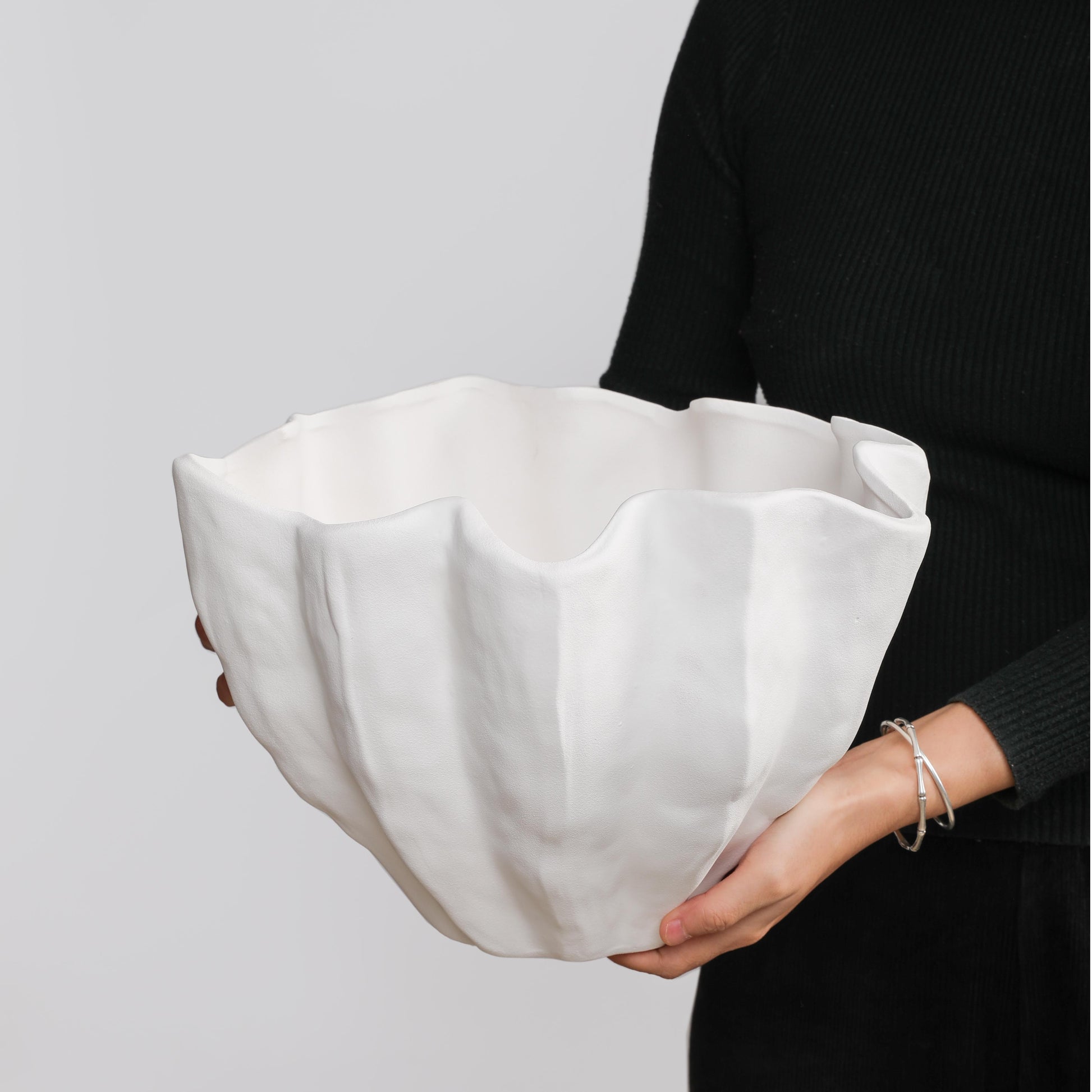 Hand-finished Ceramic Tide Bowl – 31cm - VASCAPE