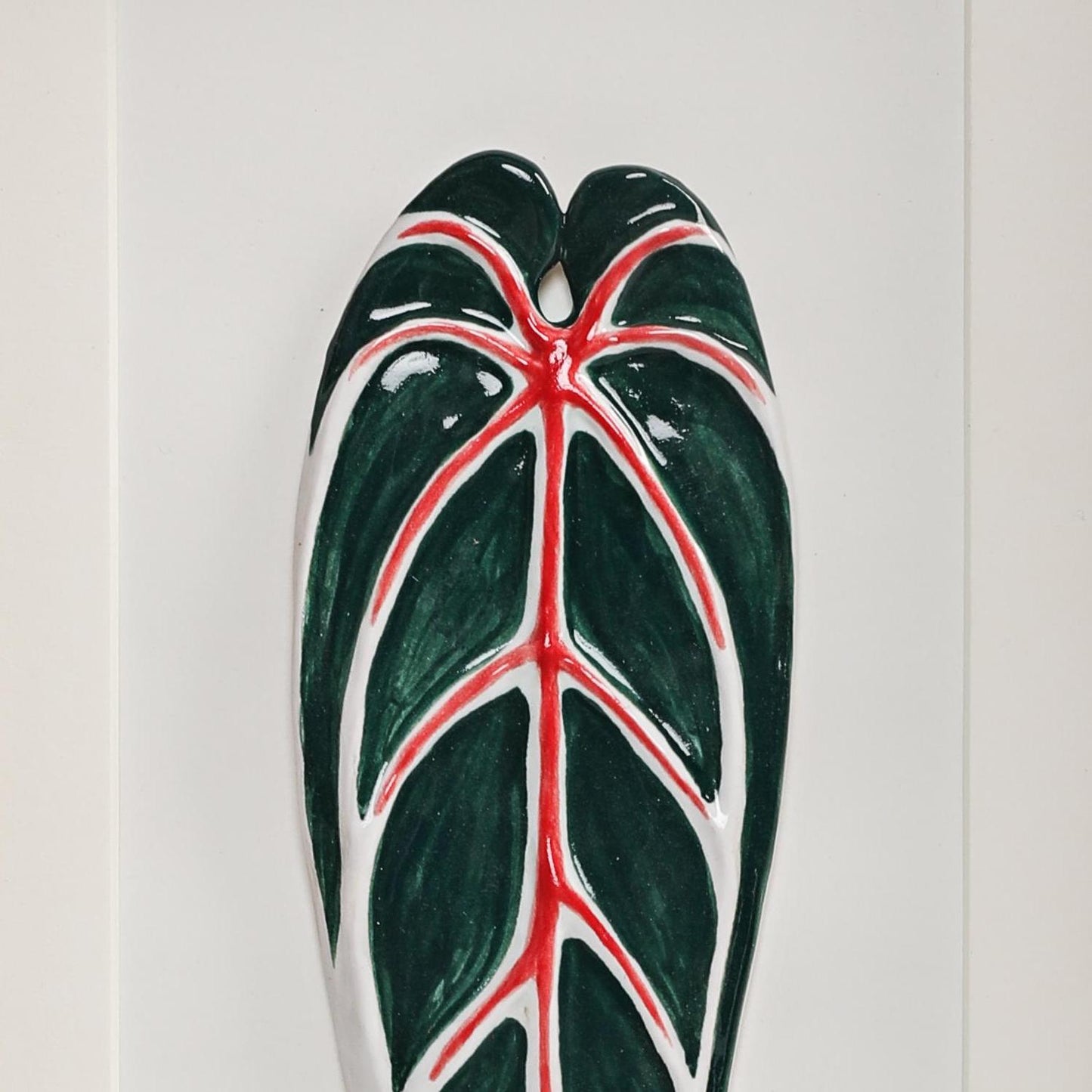 Handmade Framed Ceramic Leaf Decor 05 – H27cm
