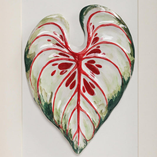 Handmade Framed Ceramic Leaf Decor 10 – H22cm