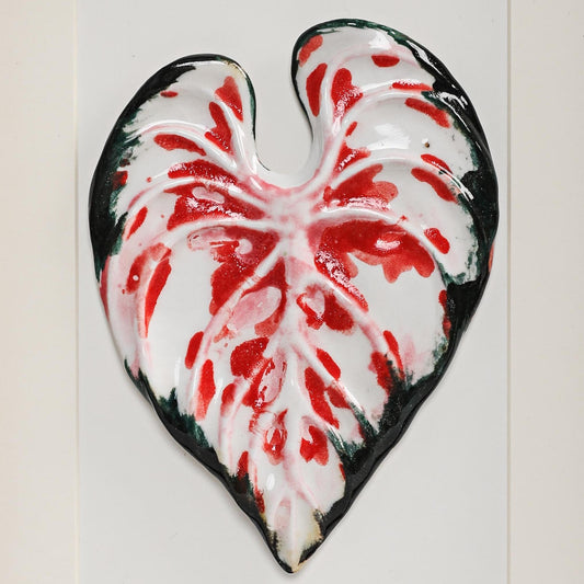 Handmade Framed Ceramic Leaf Decor 11 – H22cm