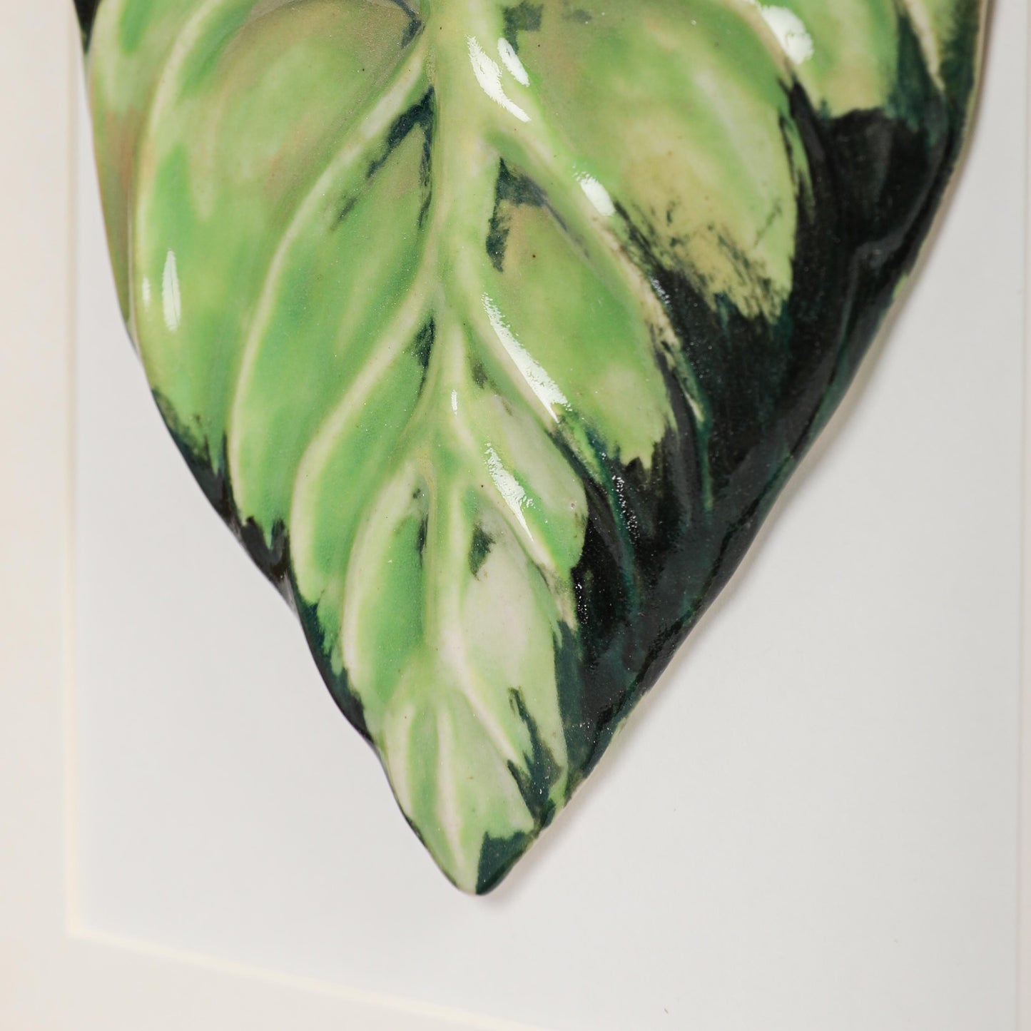 Handmade Framed Ceramic Leaf Decor 13 – H22cm
