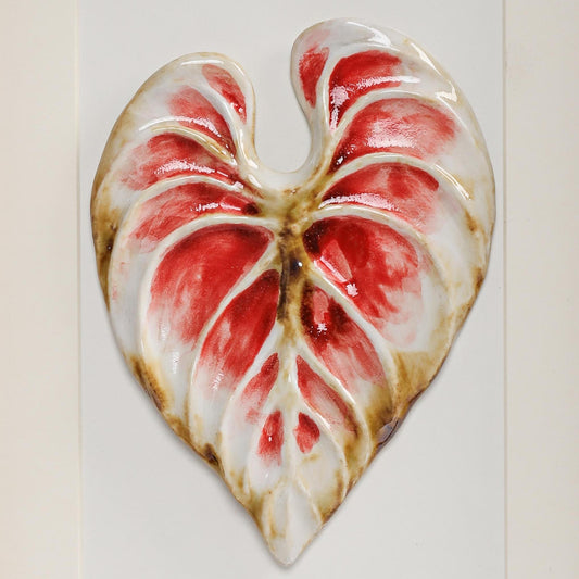 Handmade Framed Ceramic Leaf Decor 14 – H22cm
