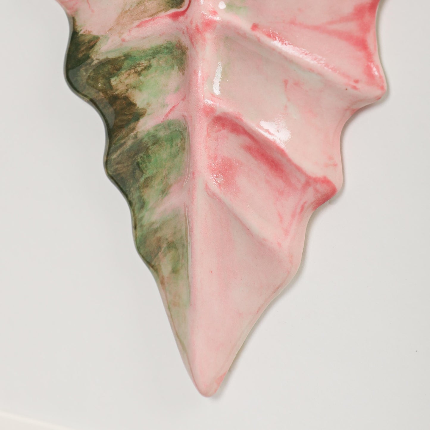 Handmade Framed Ceramic Leaf Decor 15 – H27cm