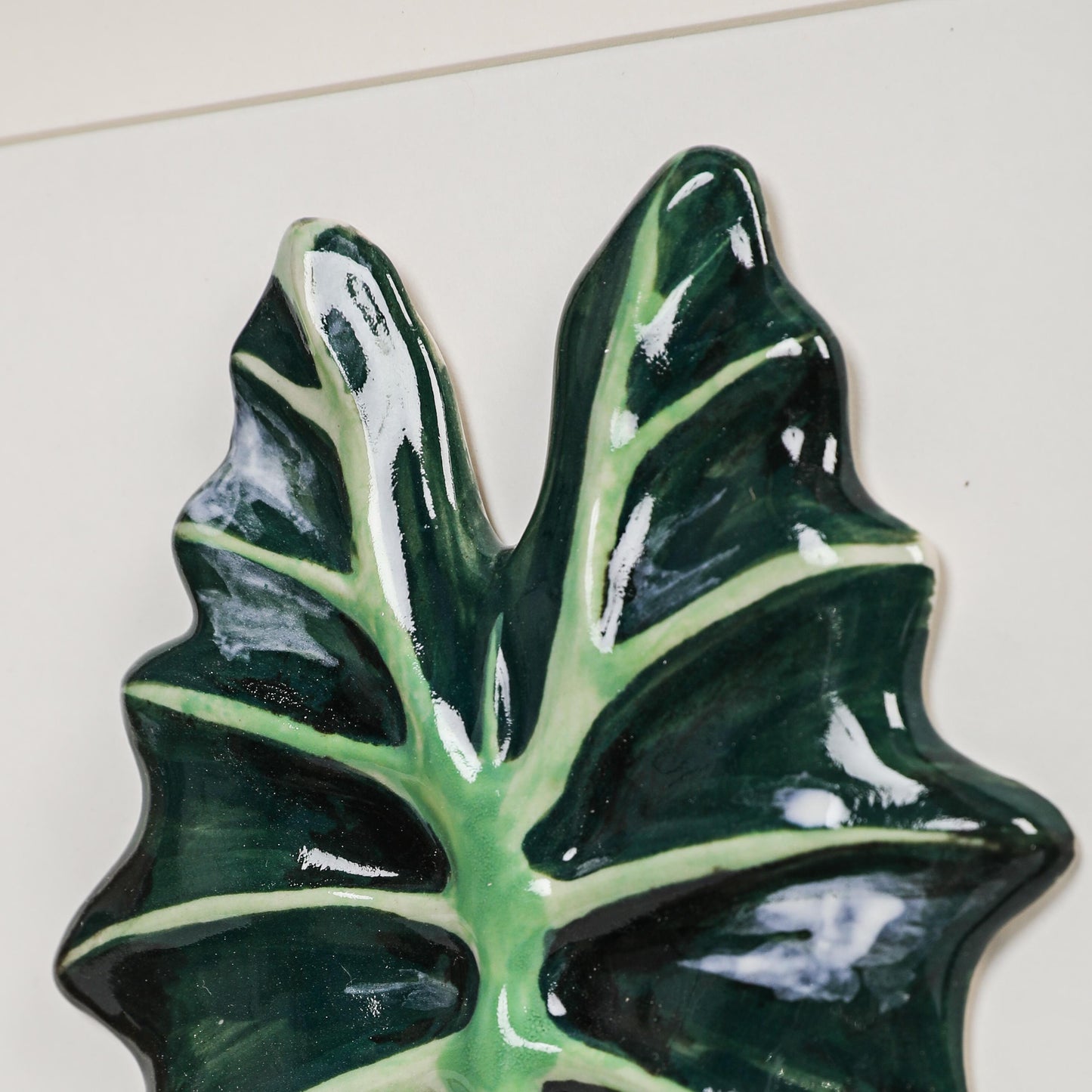 Handmade Framed Ceramic Leaf Decor 17 – H27cm