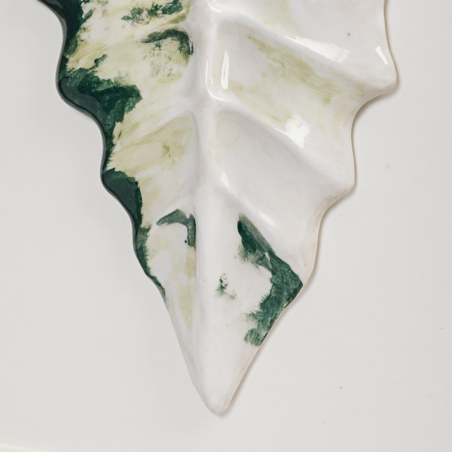 Handmade Framed Ceramic Leaf Decor 19 – H27cm