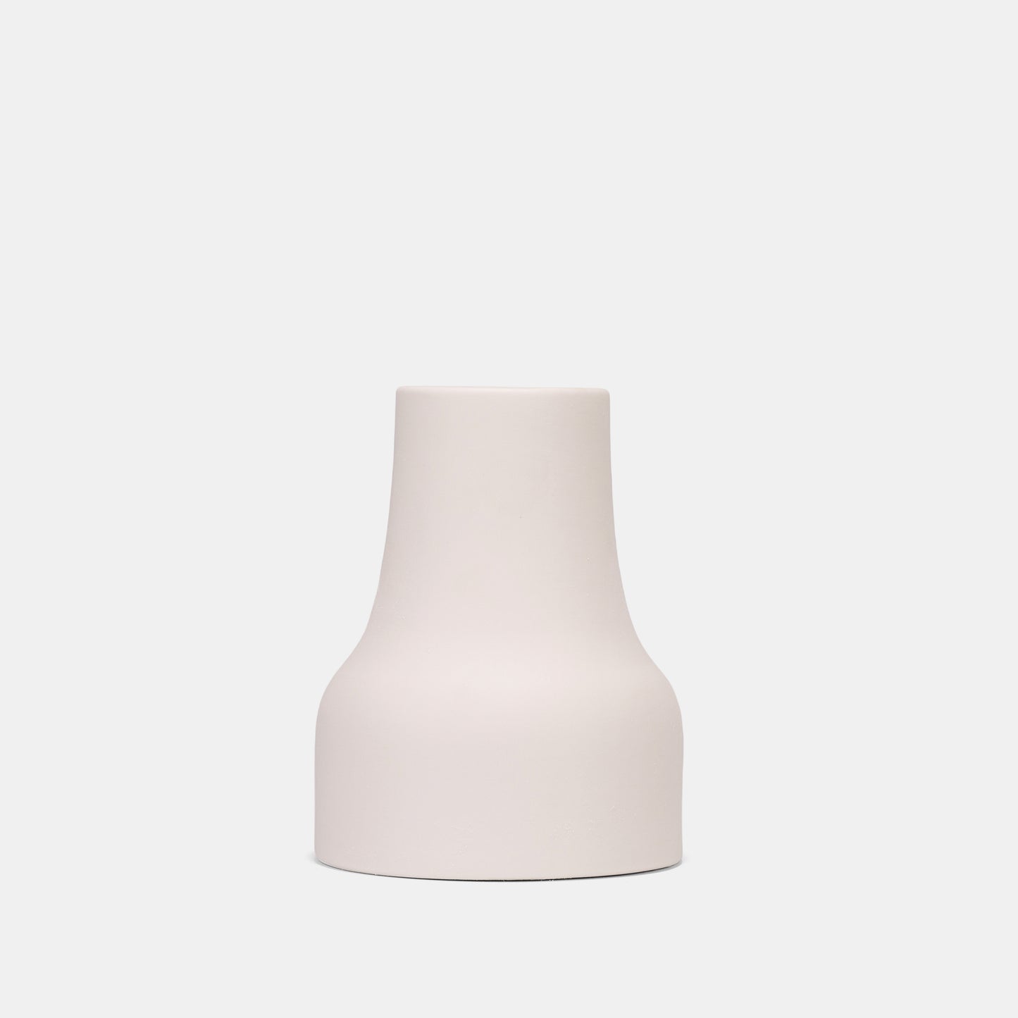 Matte White Ceramic Tapered Vase – 14cm - VASCAPE