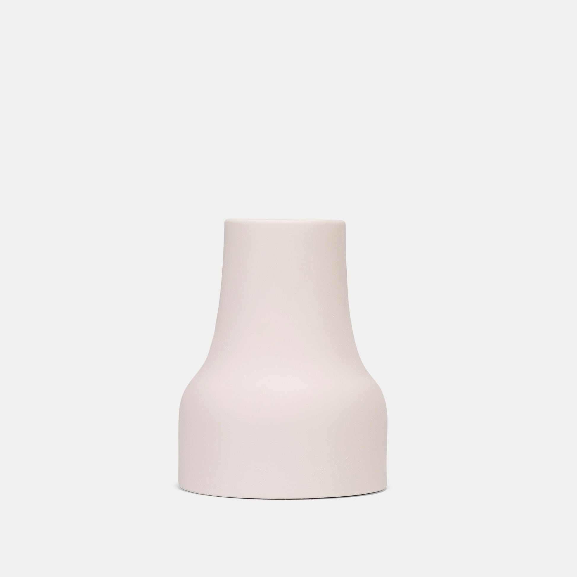 Matte White Ceramic Tapered Vase – 14cm - VASCAPE