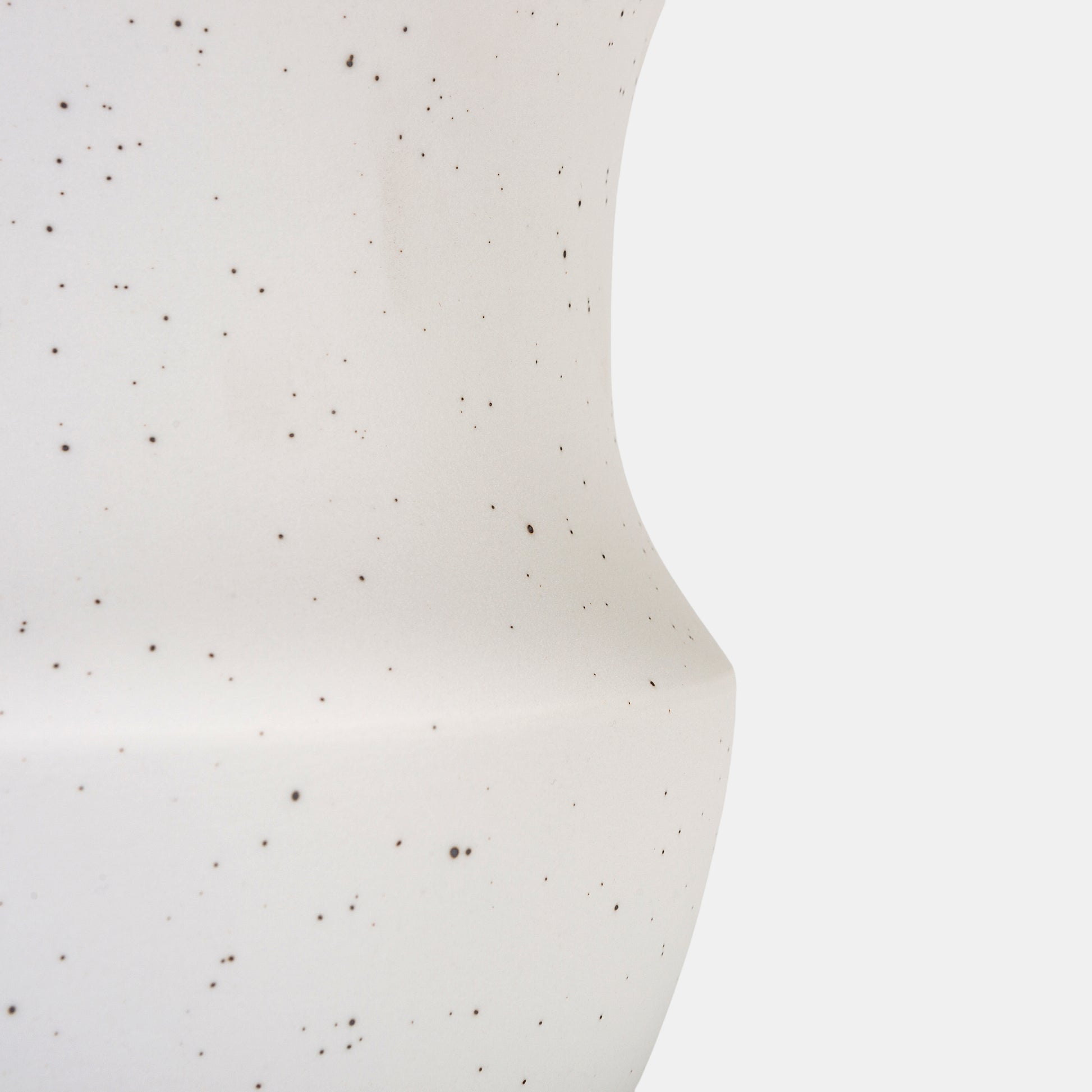 Elevate spaces with a white ceramic vase that celebrates organic elegance. The speckled finish and curved silhouette enhance flowers on vase displays, while pairing with bud vases adds curated charm. Durable and nostalgic, it anchors modern farmhouse or minimalist styles. 