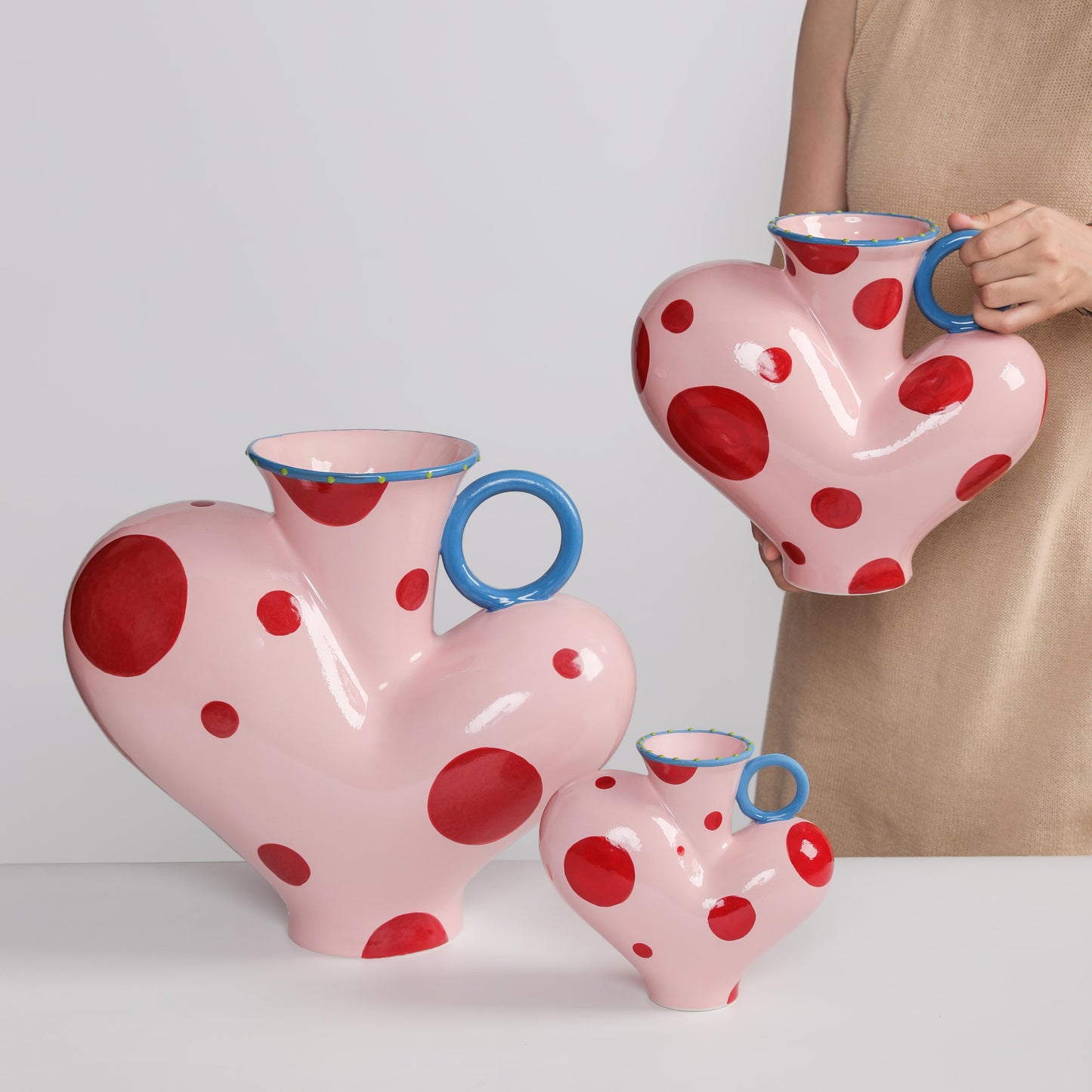 Handcrafted Ceramic Heart Vase - VASCAPE