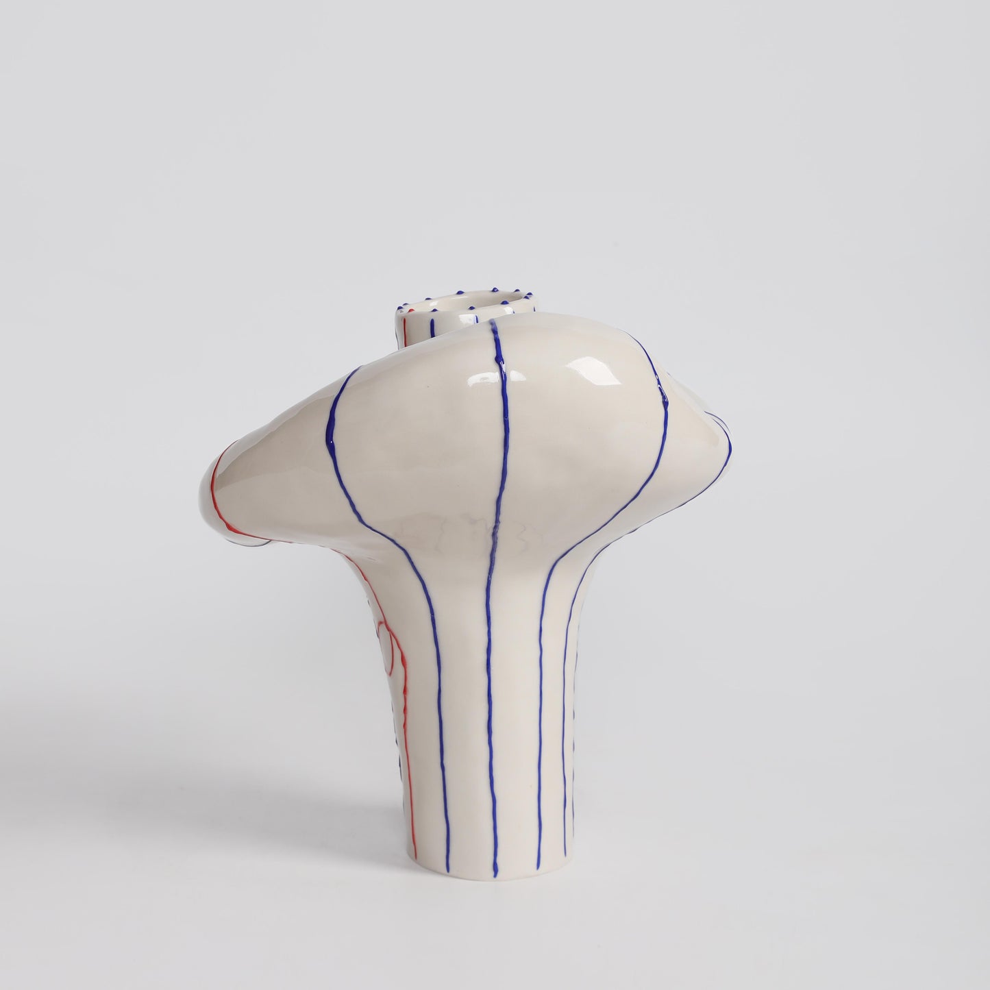 Handcrafted Ceramic Pulse Line Vase – 31cm - VASCAPE