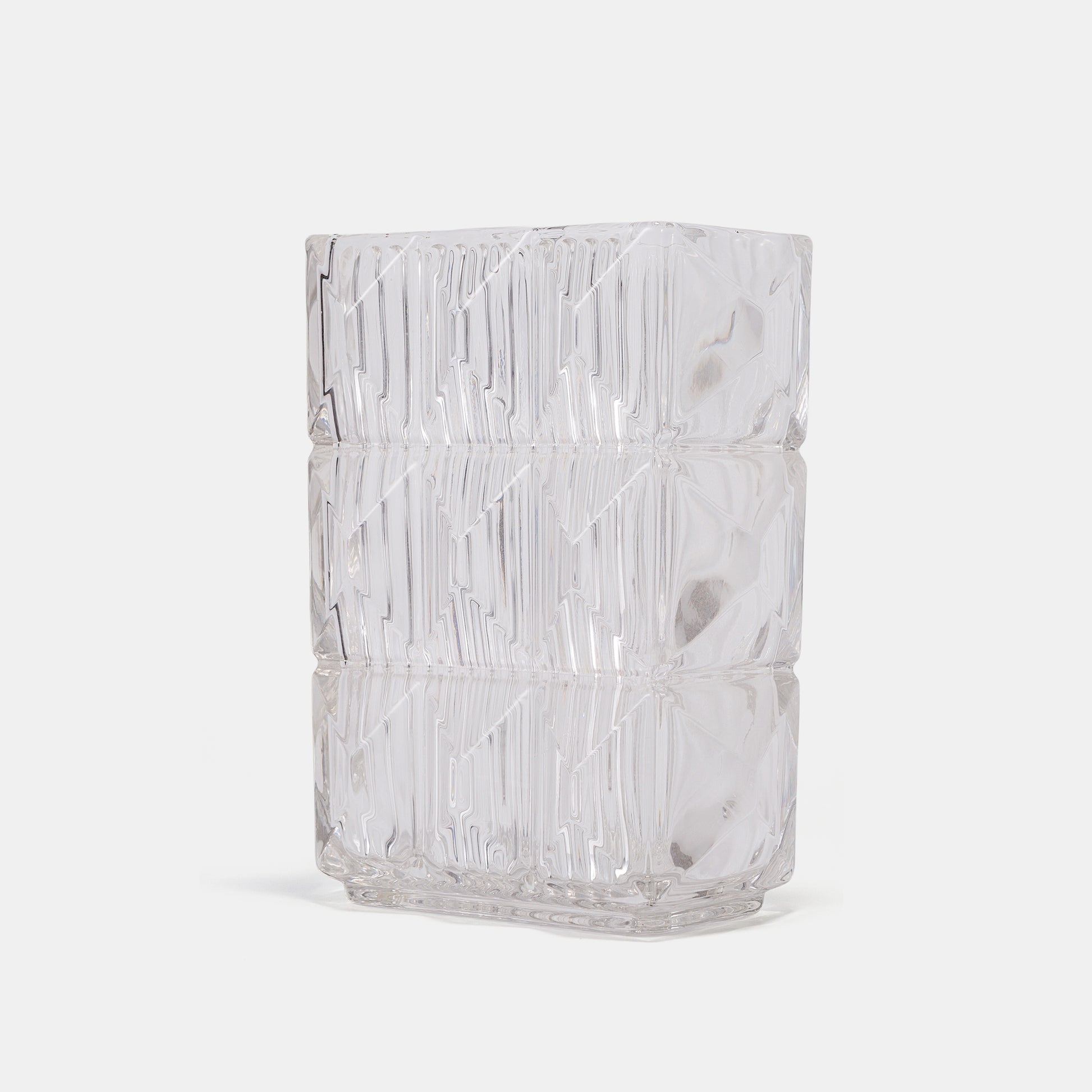 clear rectangular glass vase minimalist décor
