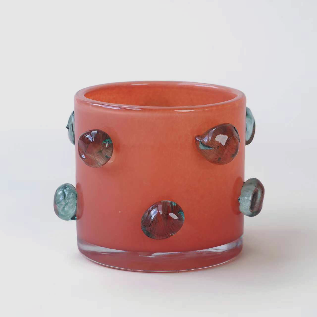 Handblown Glass Sunset Bubble Vase – 10cm - VASCAPE