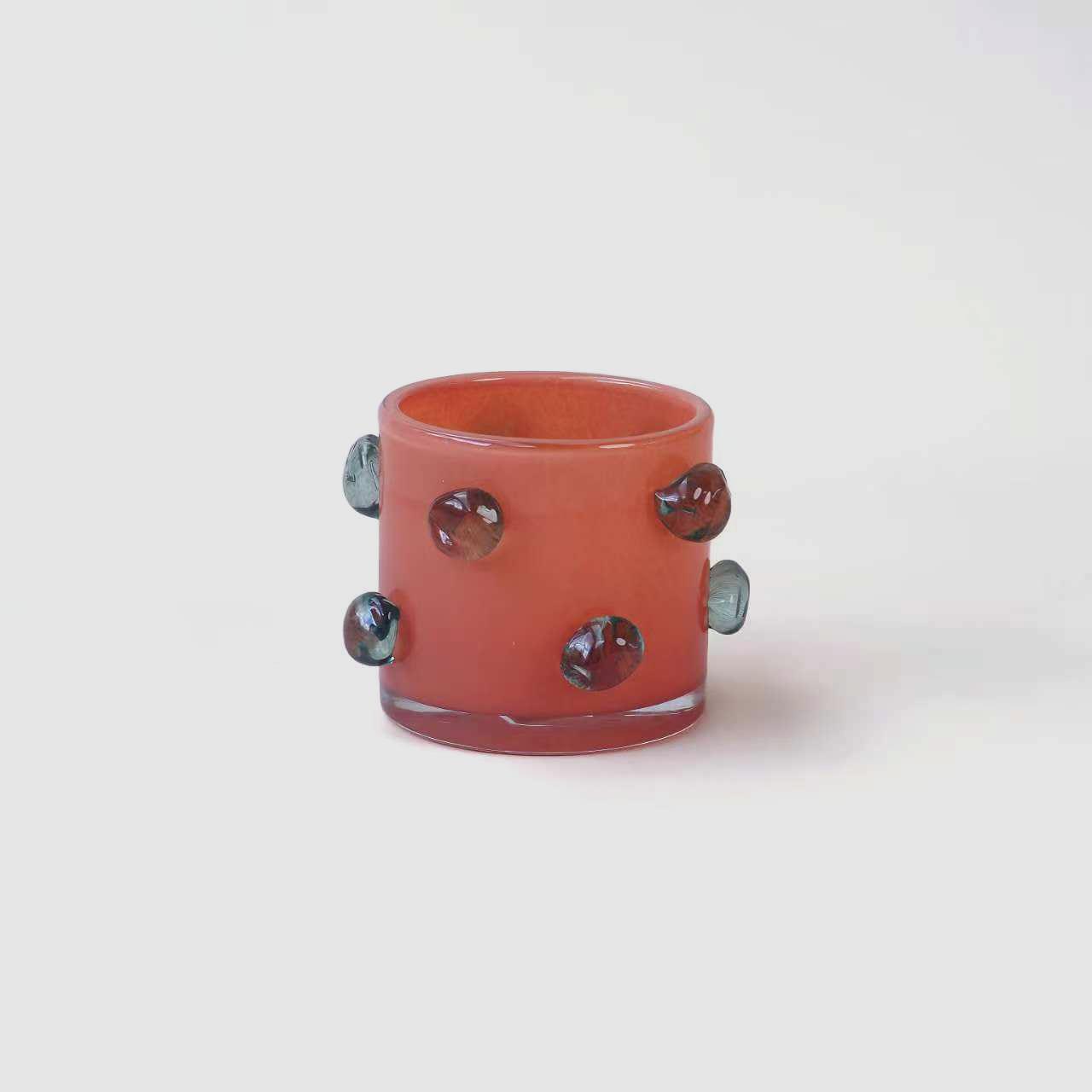 Handblown Glass Sunset Bubble Vase – 10cm - VASCAPE